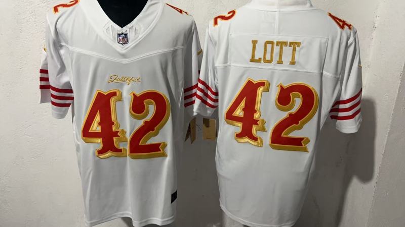 Men San Francisco 49ers #42 Lott white Nike NFL 2025 Jersey->san francisco 49ers->NFL Jersey